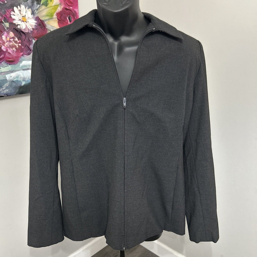 Elizabeth By Liz Claiborne Women’s Size 14 Full Zip Black Jacket